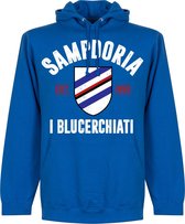 Sampdoria Established Hooded Sweater - Blauw - XL