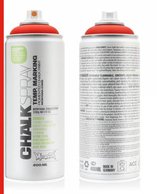 Montana spuitbare krijtverf (chalkspray) rood (CH 3000) - 400 ml