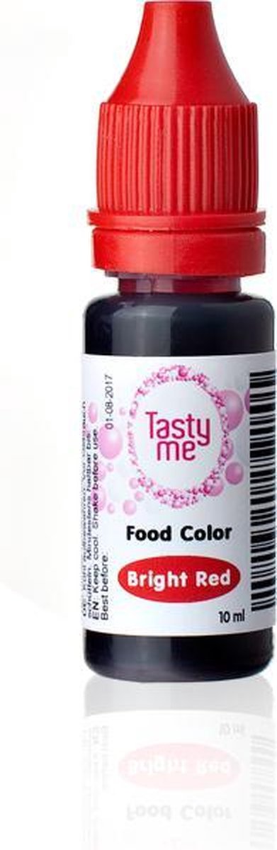 Tasty Me - Taarten Kleurstof - fel rood - 10 ml. - Tasty Me