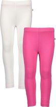 Blue Seven 2 PACK Bio Basic Zomer Legging WIT, ROZE - Maat 128