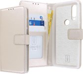 Motorola One Action Bookcase hoesje - CaseBoutique - Effen Goud - Kunstleer