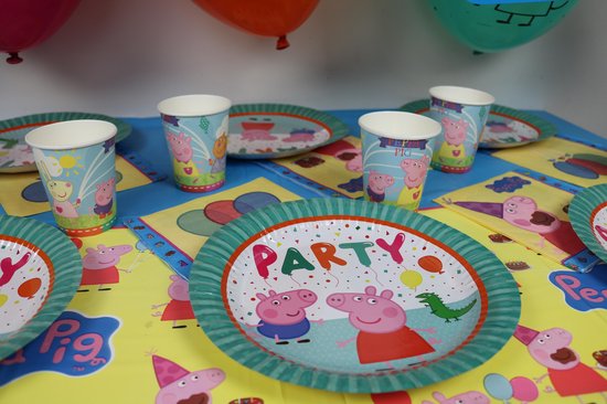 Ensemble d'anniversaire Peppa Pig., Forfait fête Peppa Pig, Banderoles Peppa  Pig