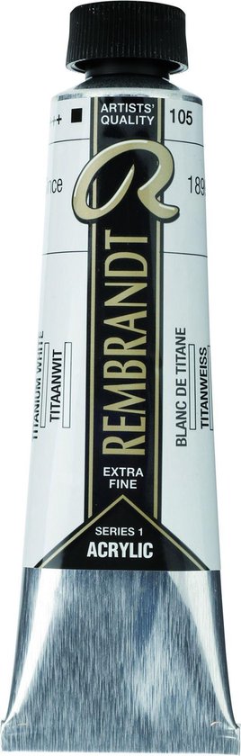 Rembrandt Acryl Verf Serie 1 Titanium White (105) | bol.com