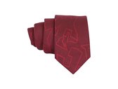 Premium Ties - Luxe Stropdas Heren - Polyester - Rood - Inclusief Luxe Gift Box!