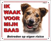 Waakbord met eigen foto - wit dibond - 25x20 cm