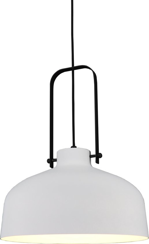 Artdelight - Lampe à suspension Mendoza - Blanc / Noir - E27