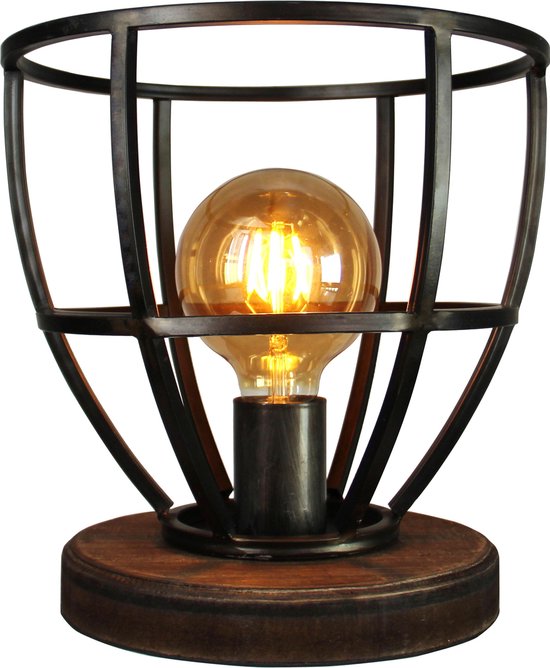 Chericoni Aperto tafellamp - Ø 25 cm - E27 - Zwart