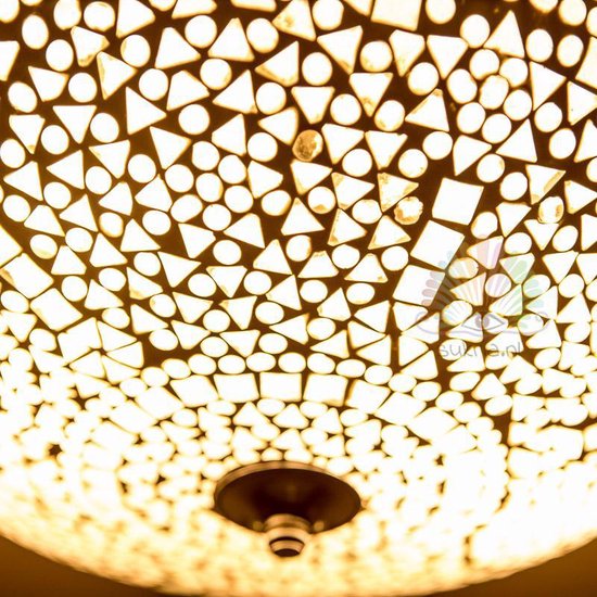bol.com | Oosterse mozaïek plafondlamp Firoza transparant