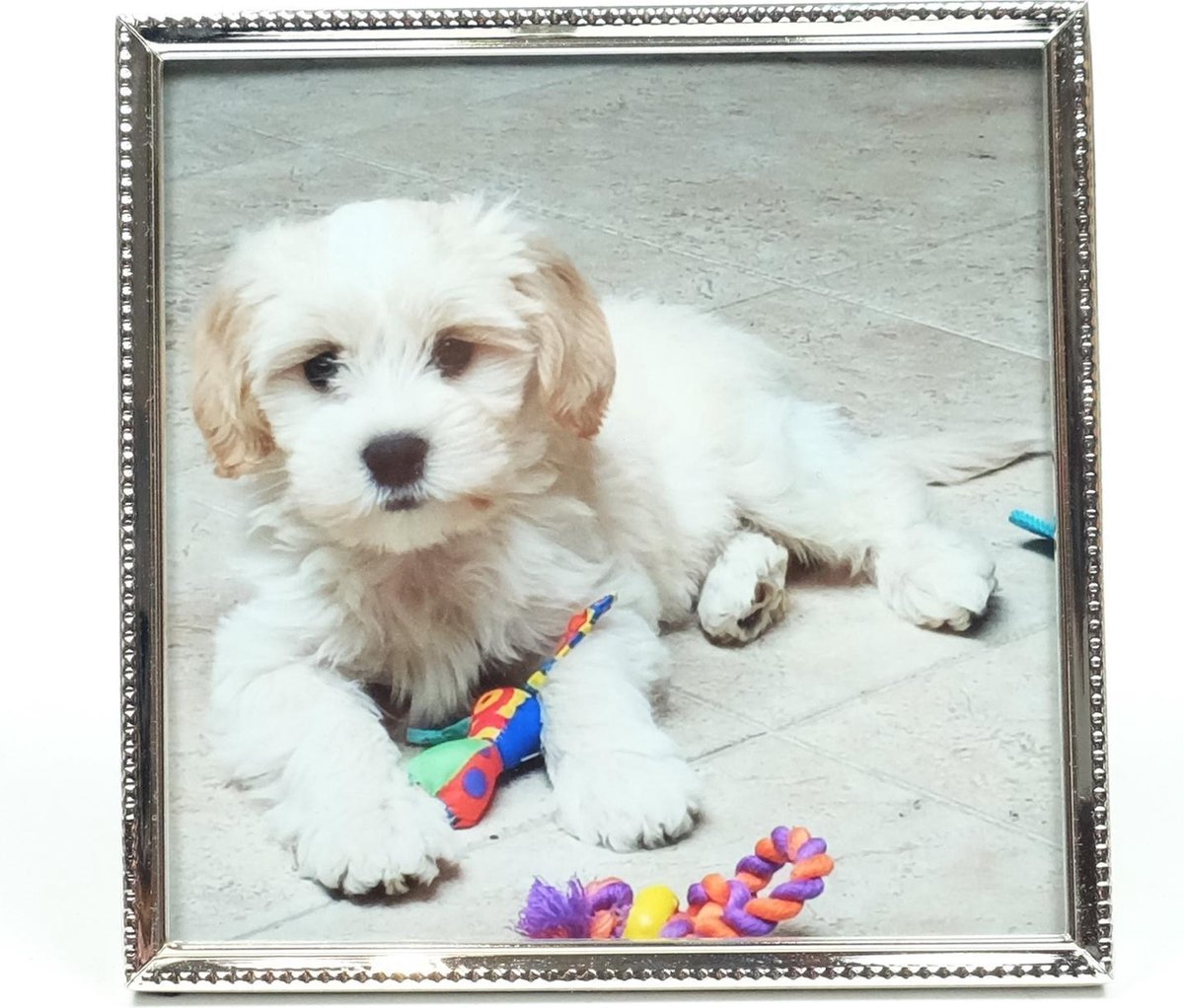 Fotolijst Zilver parel 15x15