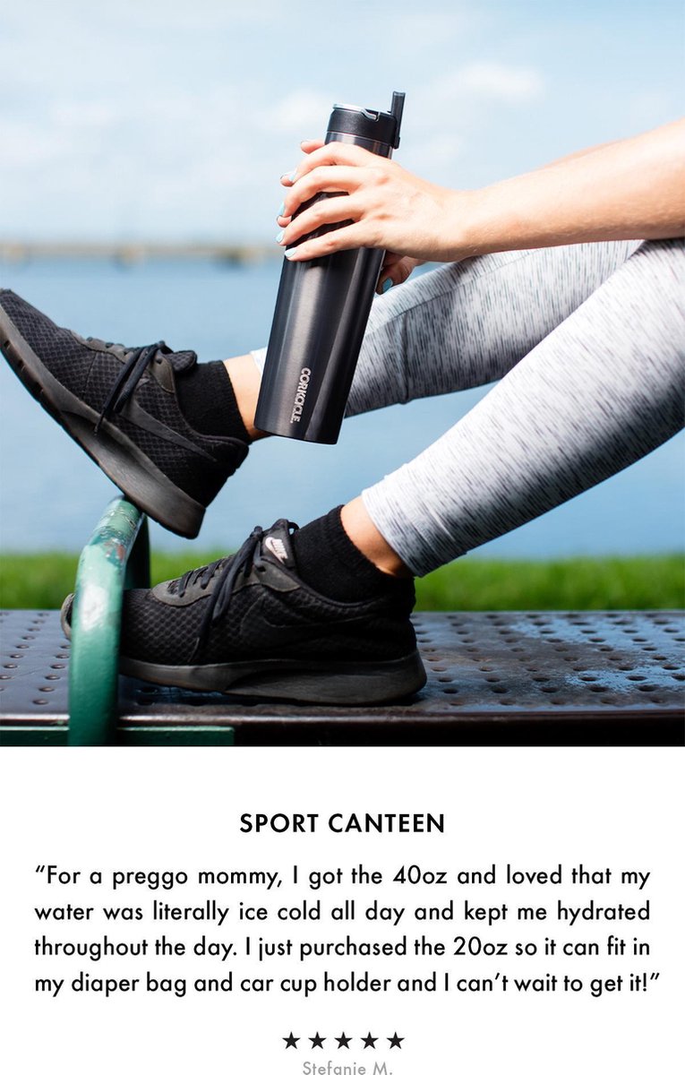 Corkcicle Sport Canteen - 600ml Tactical Grey thumbnail 2