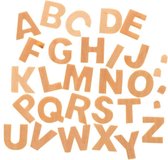 52x Houten alfabet letters 2,5 cm - A t/m Z - Hobby/knutselmateriaal - Houten letters knutselen/schilderen