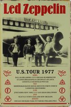 Concertbord Rusty 30x40 cm Led Zeppelin Plane US Tour