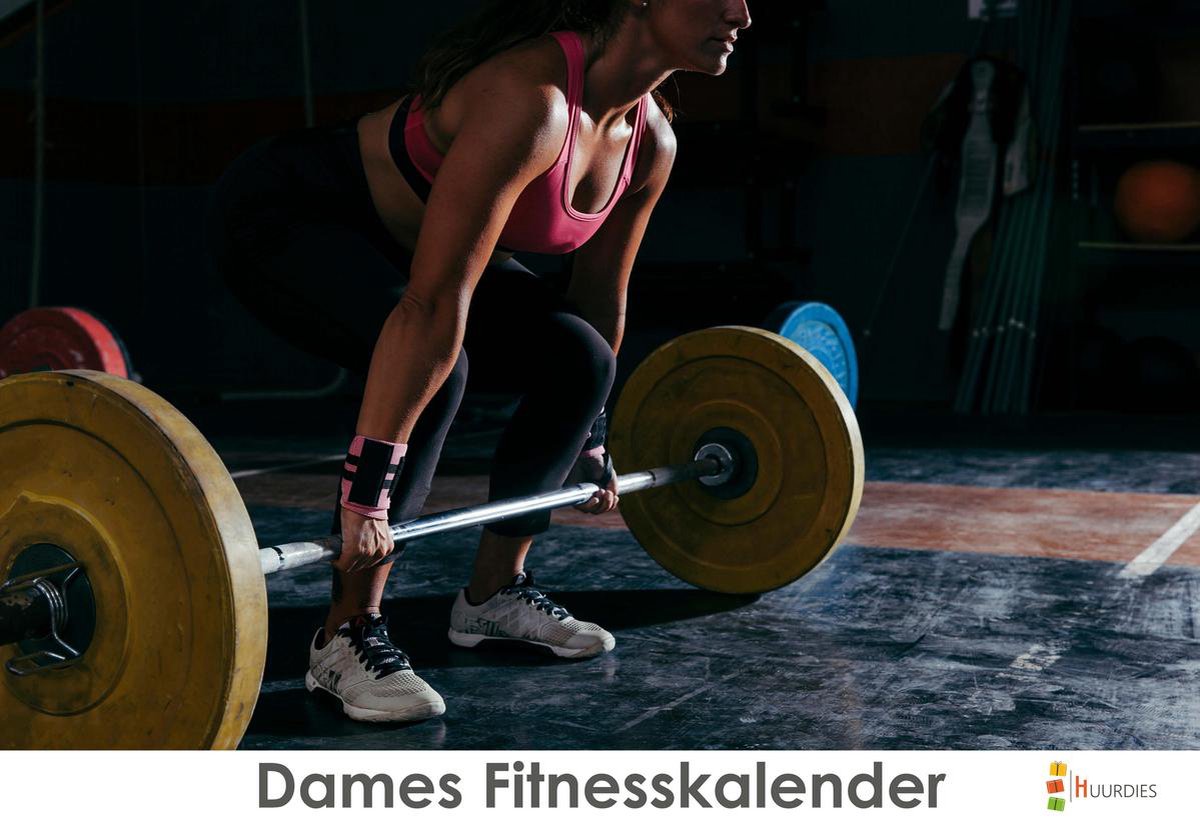 Dames fitness Verjaardagskalender - Motiverende afbeeldingen - 35x24 cm