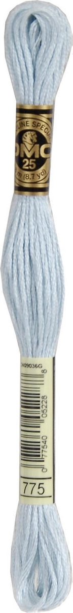 DMC Borduurzijde 775 Babyblauw Zeer Licht - 100% Katoen