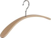 De Kledinghanger Gigant - 2 x Garderobehanger Wave beukenhout naturel gelakt, 45 cm