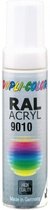 Afbeelding van Dupli-Color acryl lakstift RAL 9010 glanzend - 12 ml.