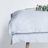 Coco & Cici - Tencel kussensloop - 60 x 70 - grijsblauw - beauty pillow - zacht, luxe en duurzaam beddengoed
