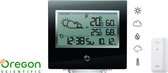Oregon Scientific weerstation OS Air- design- ultrafijn- barometer- thermometer-hygrometer- zwart