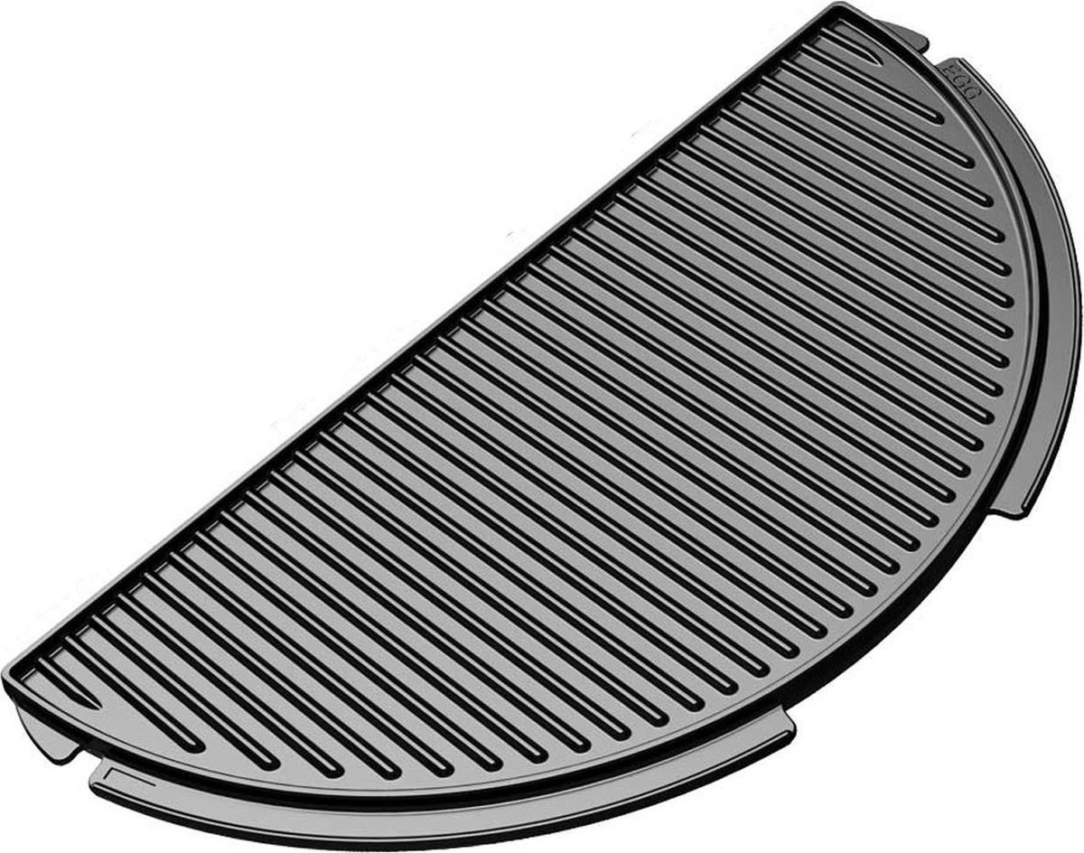 Big Green Egg Demi-rond - En fonte - Plaque de cuisson - Plancha