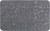 Wenko Badmat Pebbles 80 X 50 Cm Polyester Grijs
