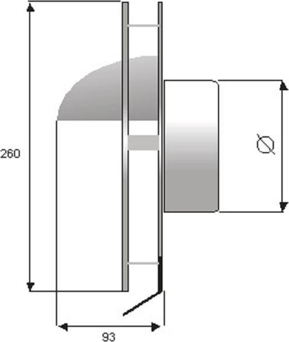 Ø 150mm couvercle blanc persienne gravité sortie murale clapet de retenue  couvercle conduit grille de ventilation