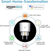Slimme Stekker - Google Home & Assistent - IFTTT - WIFI Stekker - geschikt voor Android & iOS -  Amazon Alexa - Wifi Plug - Smart Plug - Afstandbediening - Werkt zonder Bridge