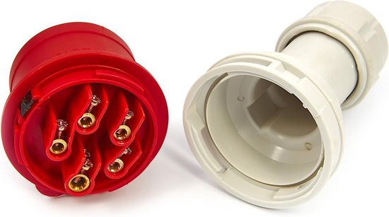 Power CEE stekker 5-polig 32A IP44 Rood kopen? | Toolstation