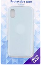 S&C - iPhone x 10  xs print blauw open pasje Protective case hoesje flip cover