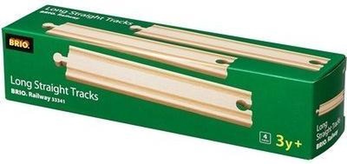 BRIO Lange rechte rails - 33341 - uitbreiding voor BRIO World - vanaf 3 jaar — afbeelding 5