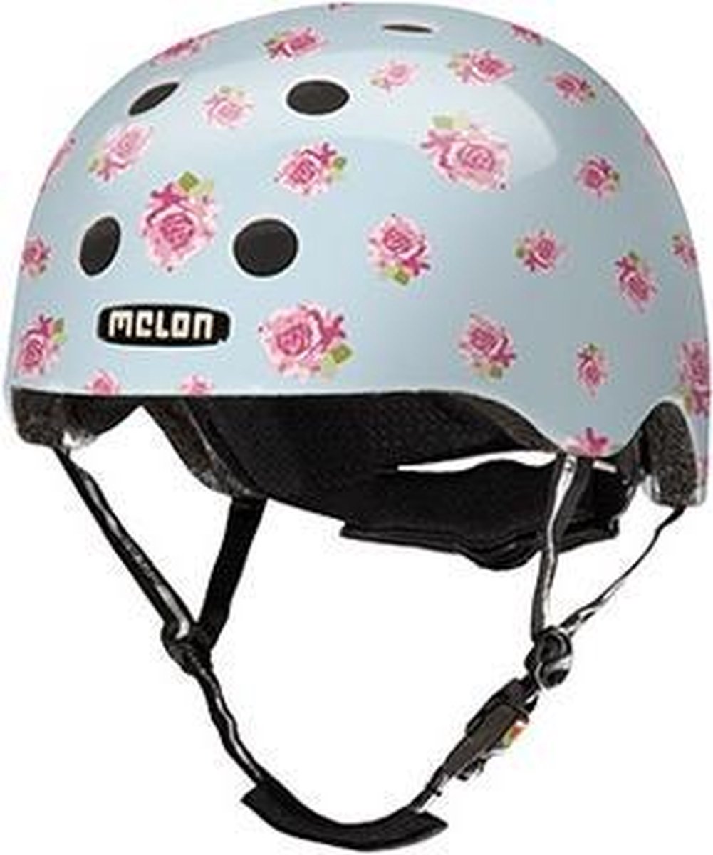 Melon Fietshelm Urban Active Roses Polycarbonaat Mt 46-52 Cm