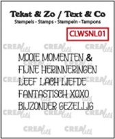 Crealies Tekst & Zo stempel Nederlands no.01 Strips momen