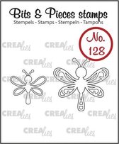 Crealies Clearstamp Bits&Pieces no. 128 2x libelle CLBP 128 / 16x17-25x26mm