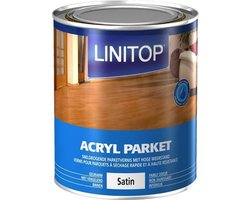 Acryl Parket - Watergedragen parketvernis - Normaal tot intensief gebruik - Linitop - 0,75 L