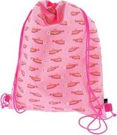 Sporttas Funtastic Vis. Met nylon trekkoorden. 35x45 cm K-5820220041
