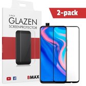 2-pack BMAX geschikt voor de Glazen Screenprotector Huawei P Smart Z 2019 Full Cover Glas / Met volledige dekking / Beschermglas / Tempered Glass / Glasplaatje