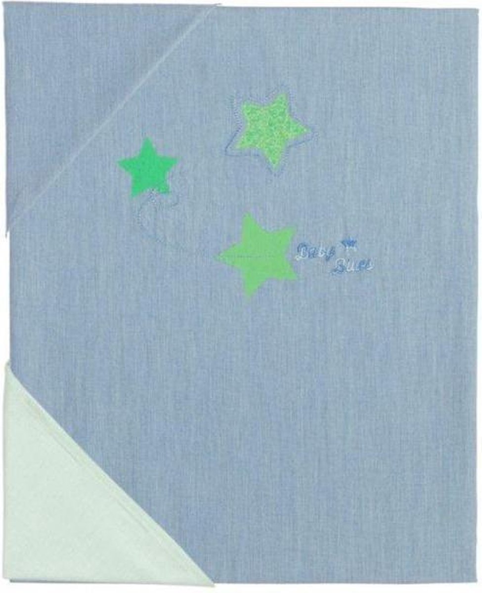 Dekbedovertrek en sloop Blues Jeans/Green Pericles