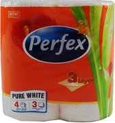 Perfex toiletpapier 3-laags, 40-rollen 4-rollen per pak