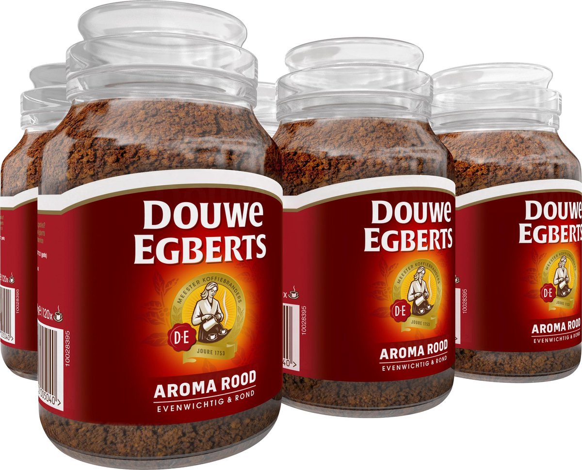 Douwe Egberts Aroma Rood Oploskoffie - 6 x pot van 200 gram | bol.com