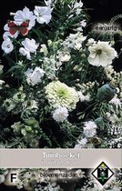 5 stuks Tuinboeket, Plukmengsel in wit en groen