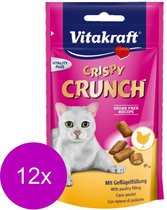 Vitakraft Crispy Crunch - Kattensnack - Gevogelte - 12 x 60 g
