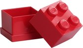 LEGO Mini 4 Opbergbox - 60 ml - Kunststof - Rood