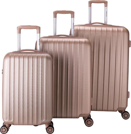 Decent Tranporto-One Handbagage Koffer 55 cm - Zalmroze - Decent