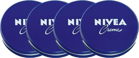 NIVEA - Crème in - 250 ml - Bodycrème - Blauw Blik 4 stuks - | bol.com