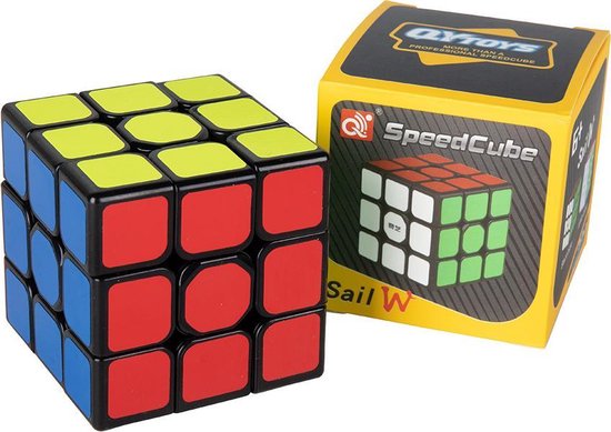 Afbeelding van het spel QY toys- Kubus -Breinbreker-Professional Speedcube 3x3x3 - Sail W technology- Supersnel en soepel