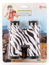 Toi-toys Verrekijker Met Zebraprint Zwart/wit 13 Cm