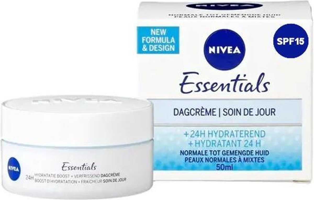 NIVEA Essentials Hydraterende Dagcrème - SPF 15 - 50ml | bol.com