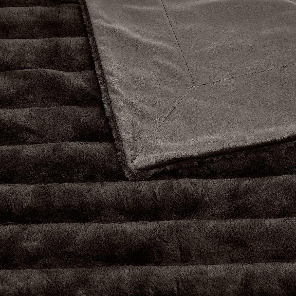 Fleece plaid deken Luxe - 130 x 170 cm - Bruin - Bontlook | bol.com