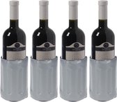 4x Koelelement voor een fles 34 x 15 cm - Flessenkoelement - Drank/wijn/water flessen koel houden