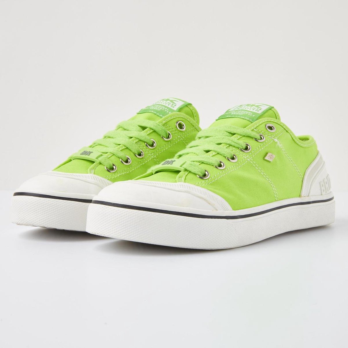 SUB Dames retro lage sneakers neon - Neon groen - maat 38 | bol.com