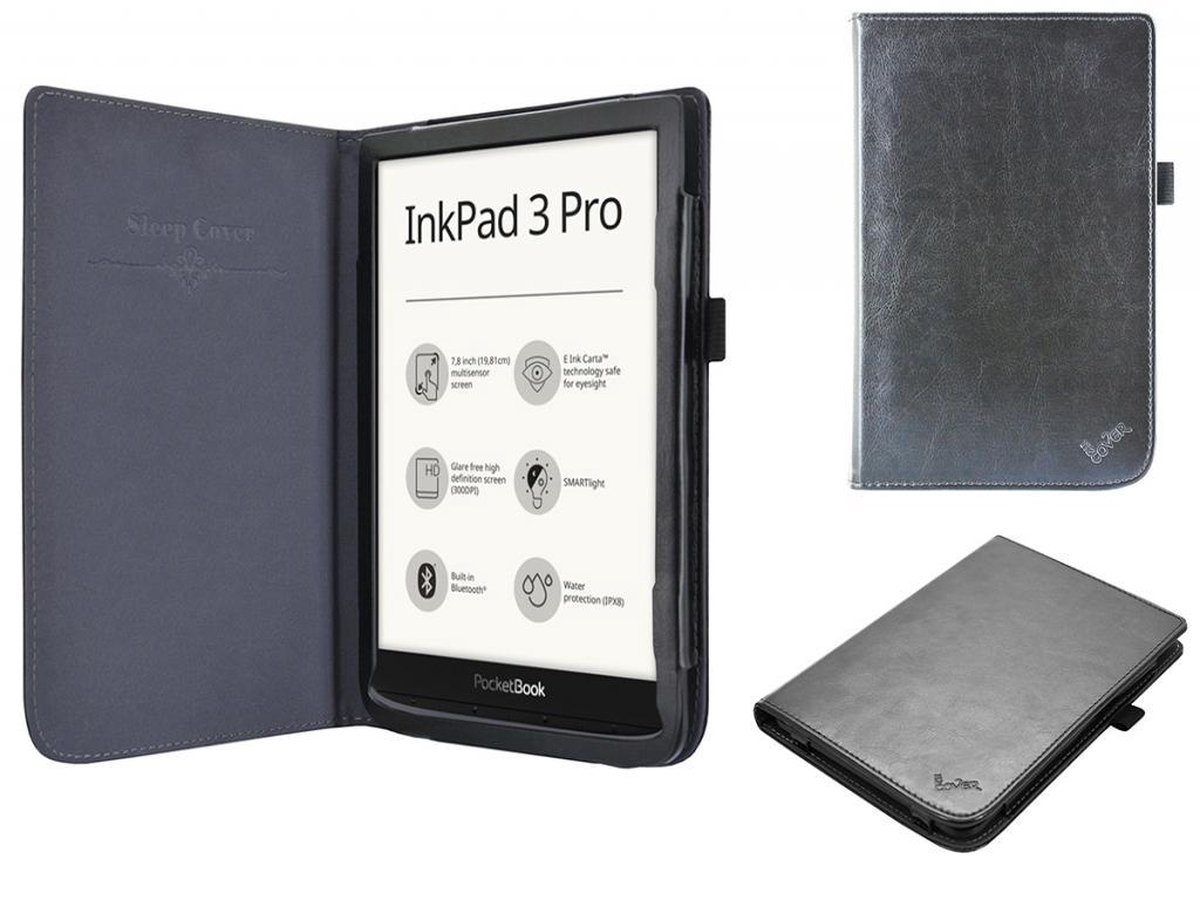 Pocketbook Inkpad 3 Pro eReader Hoesje, extra luxe Book Case en op maat gemaakt.